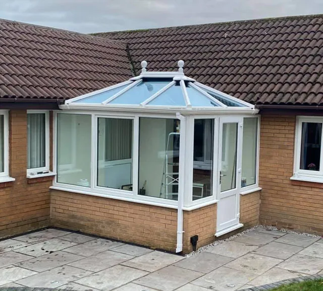 tiled conservatory