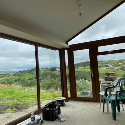 view from conservatory
