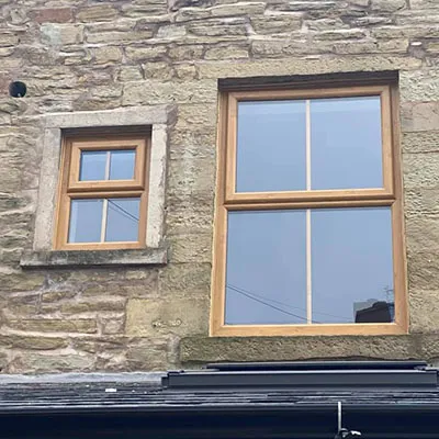 new windows in old cottage